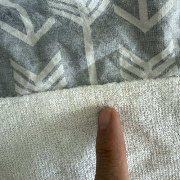 Kids N Such Baby Nursing Cover with Sewn in Burp Cloth Breastfeeding Gray - Picture 9 of 12